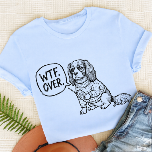 Cavalier Walkie Talkie Unisex TShirt Light Blue