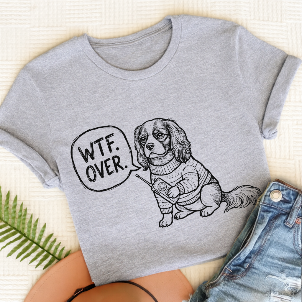 Cavalier Walkie Talkie Unisex TShirt Sport Grey