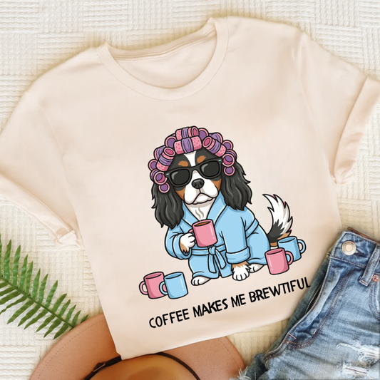 Personalized Cavalier Brewtiful Unisex TShirt Natural