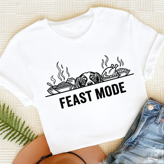 Cavalier Feast Mode Unisex TShirt White