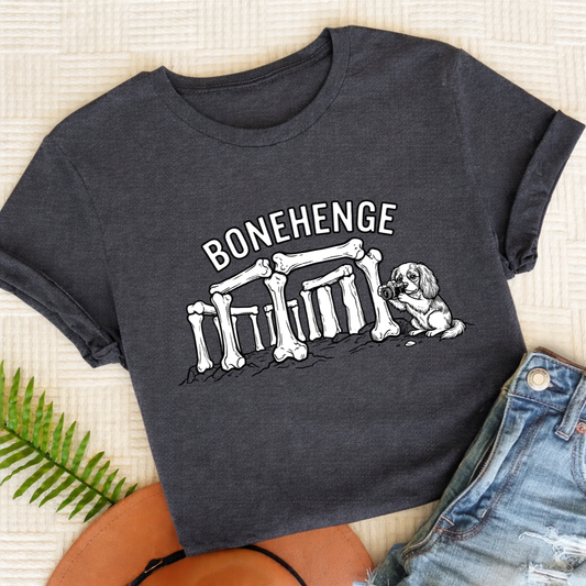 Cavalier Bonehenge Unisex TShirt Dark Heather