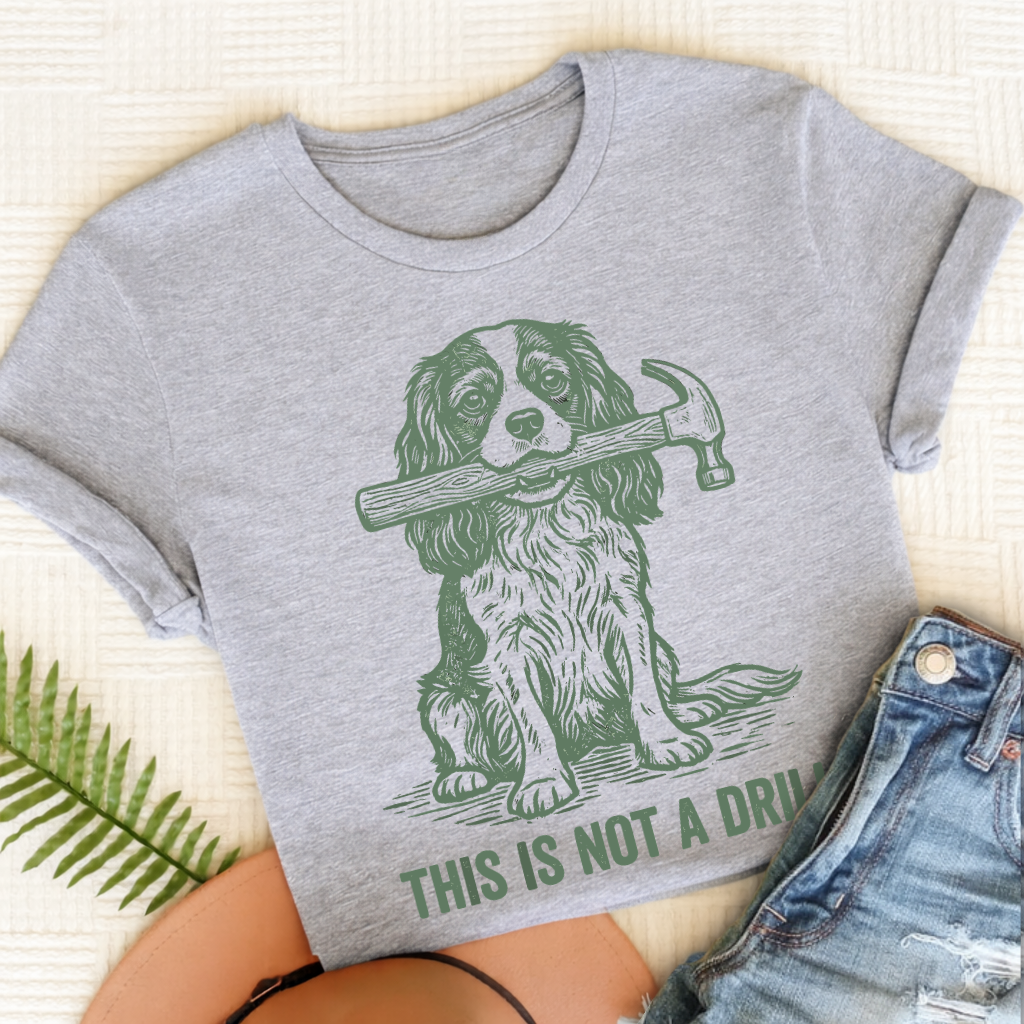 Cavalier Not A Drill Unisex TShirt Sport Grey