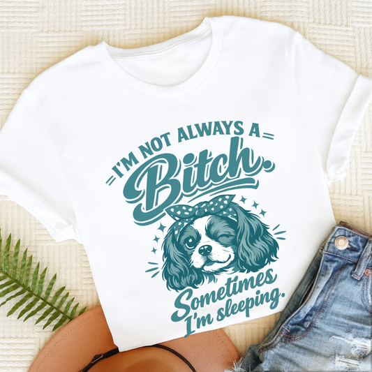 Cavalier Sometimes Sleeping Snark Unisex TShirt White