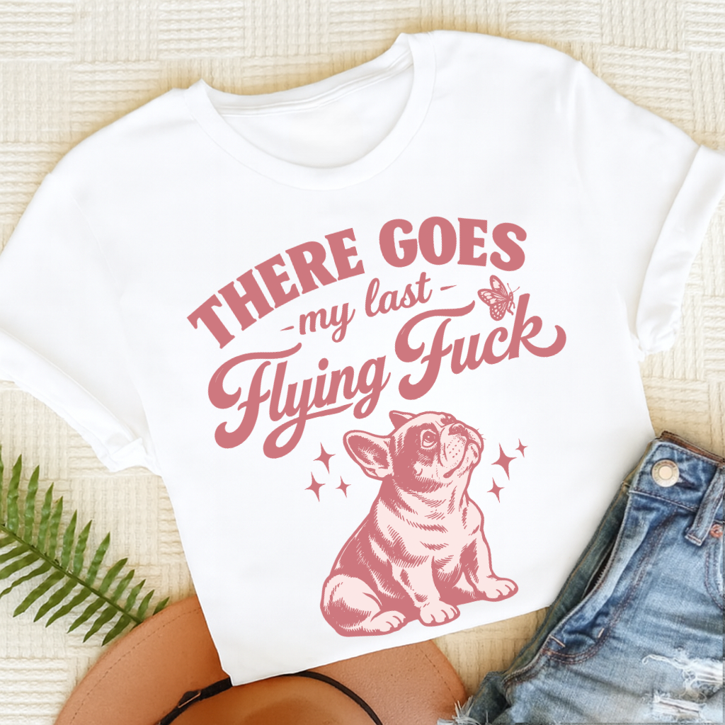 French Bulldog Last Flying Unisex TShirt White