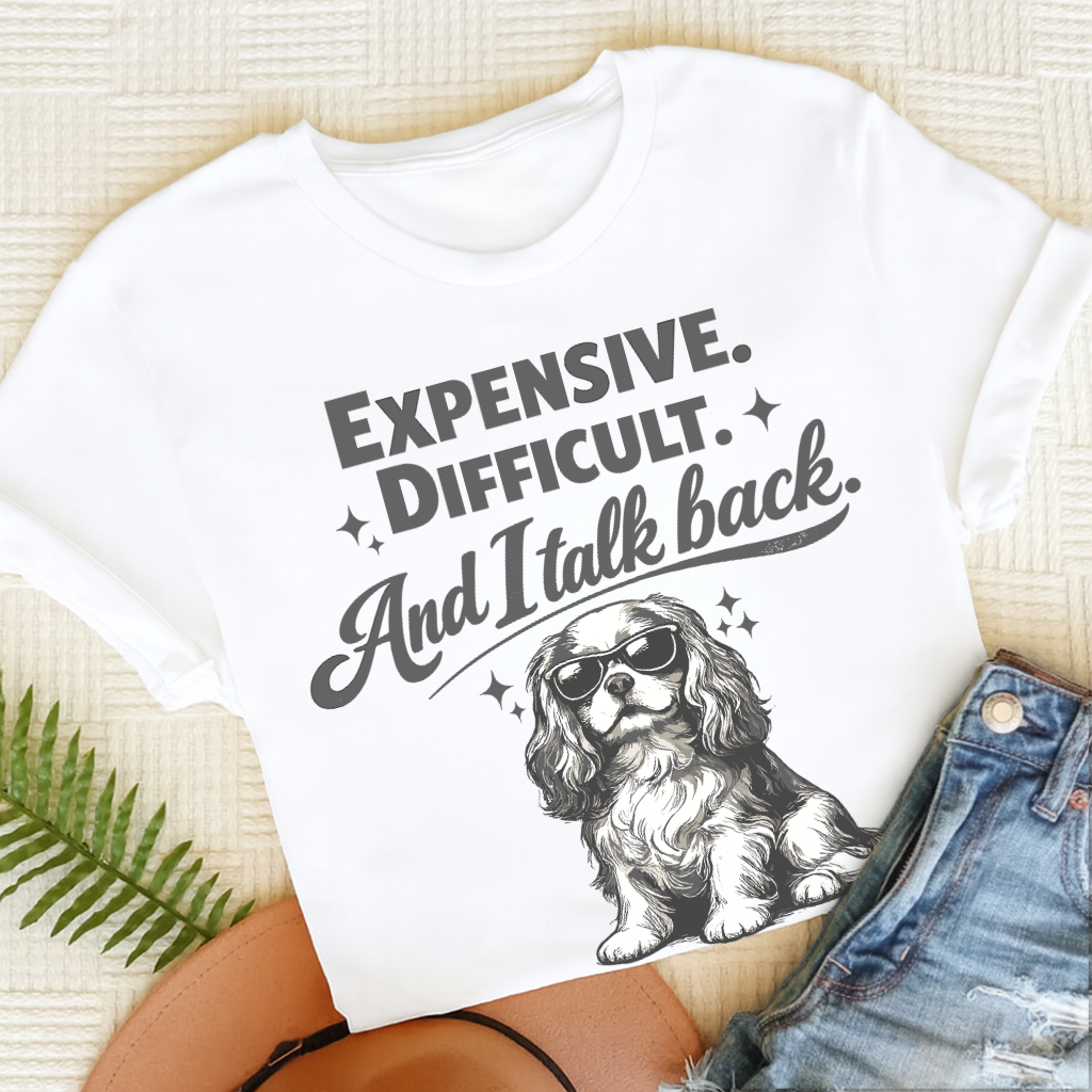 Cavalier Talk Back Snark Unisex TShirt White