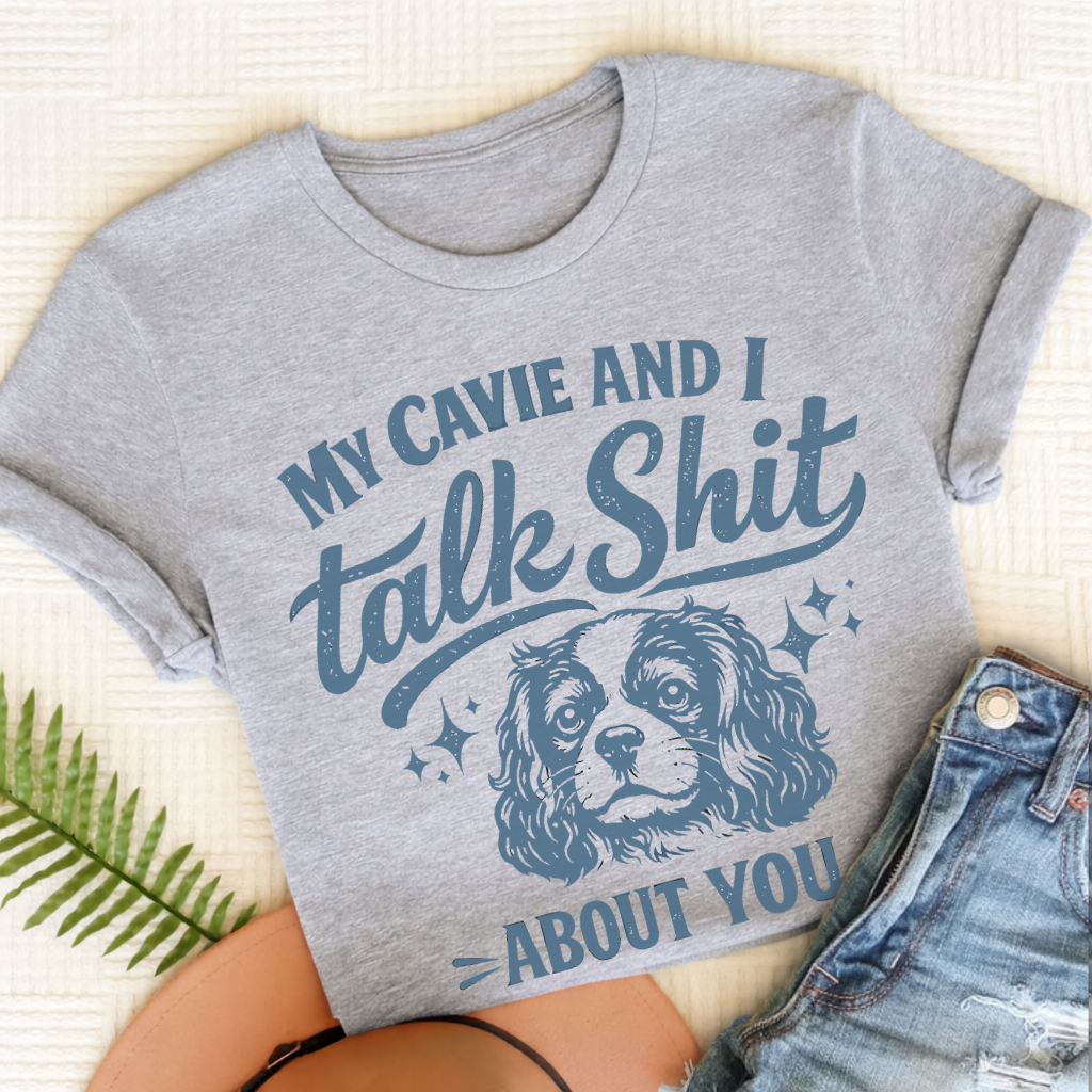 Cavalier Talk Crap Unisex TShirt Sport Grey