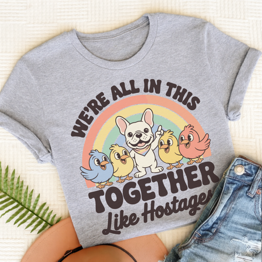 Personalized Frenchie Hostage Situation Unisex TShirt Sport Grey