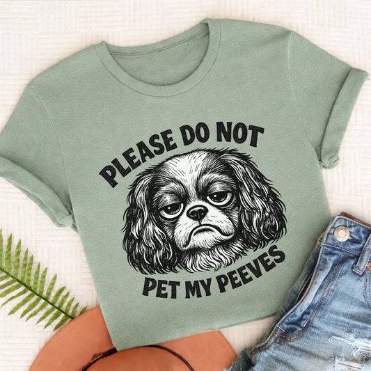 Cavalier Pet My Peeves Unisex TShirt Comfort Colors Bay