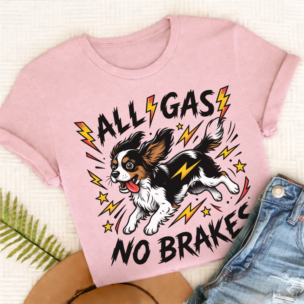 Custom Cavalier Zoomies Funny Unisex TShirt Comfort Colors Blossom