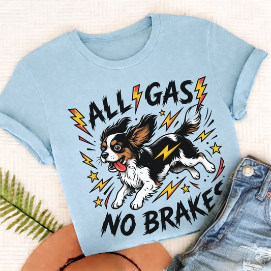 Custom Cavalier Zoomies Funny Unisex TShirt Comfort Colors Chambray