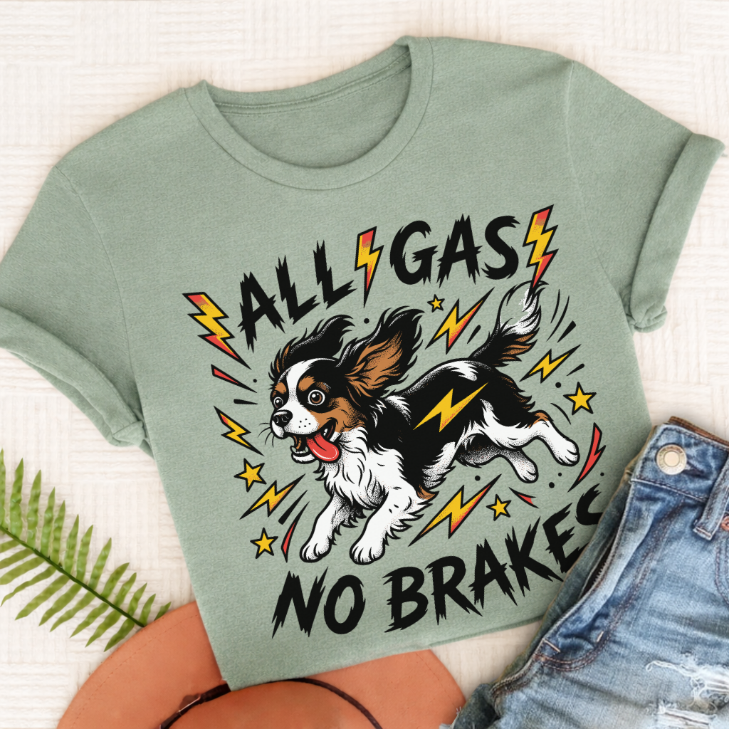 Custom Cavalier Zoomies Funny Unisex TShirt Comfort Colors Bay