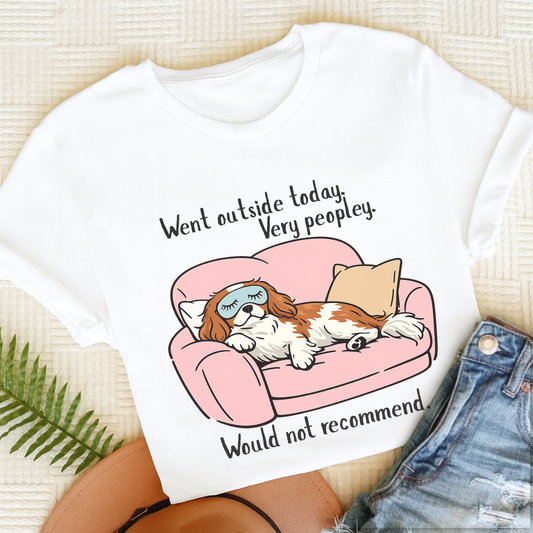 Cavalier King Charles Too Peopley Unisex TShirt White