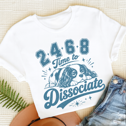 Cavalier King Charles Dissociate Unisex TShirt White