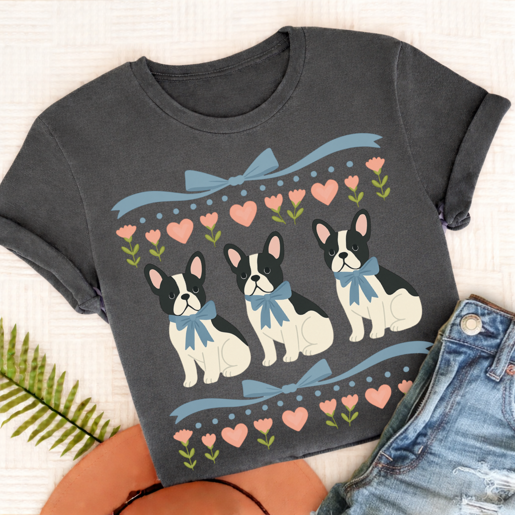 Custom French Bulldog Grandma Unisex TShirt Pepper