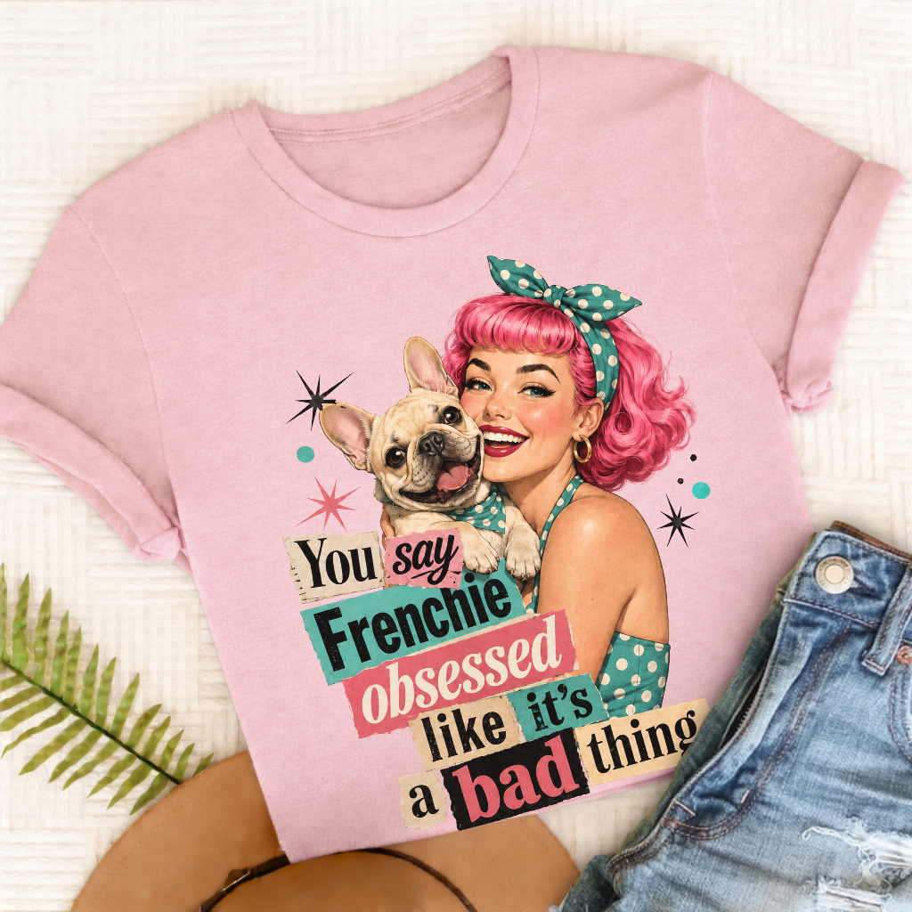 Custom French Bulldog Snarky Unisex TShirt Blossom
