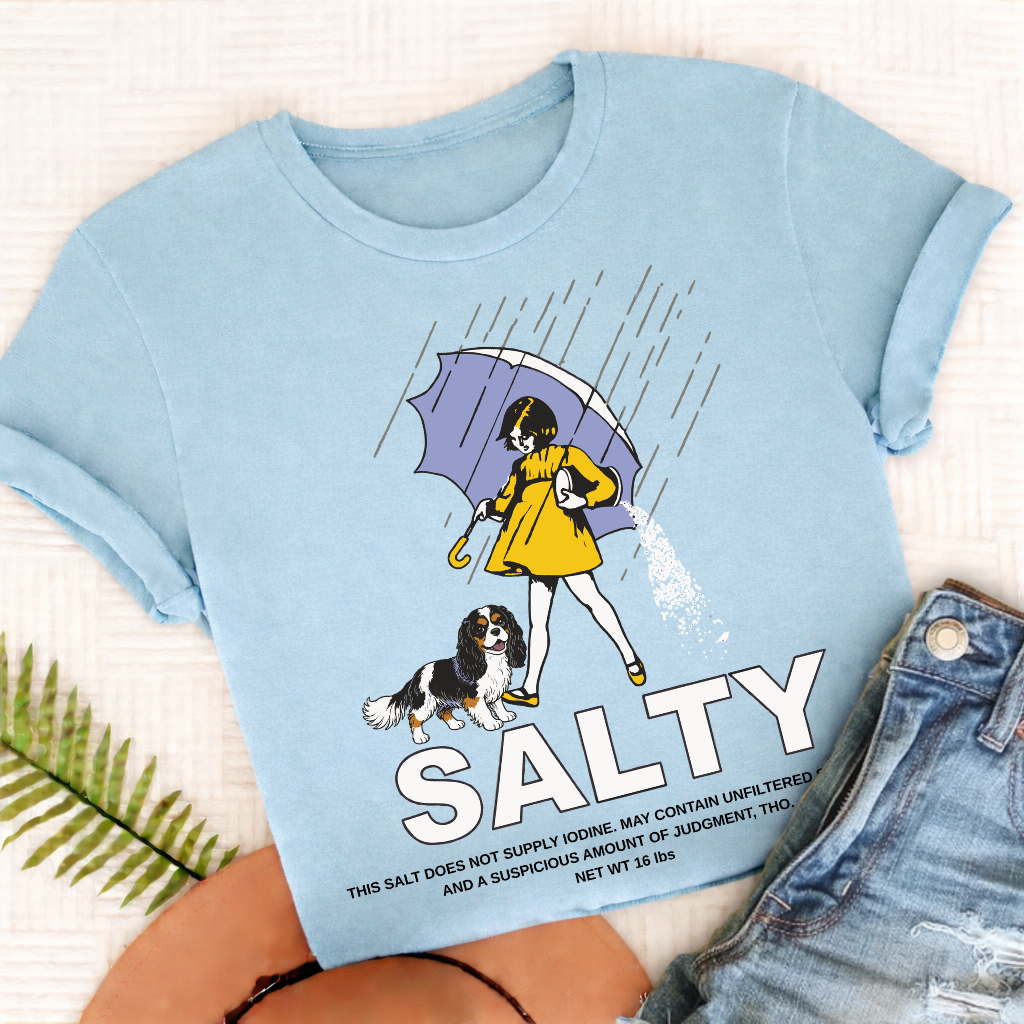 Custom Cavalier Salty Sarcastic Unisex TShirt Chambray