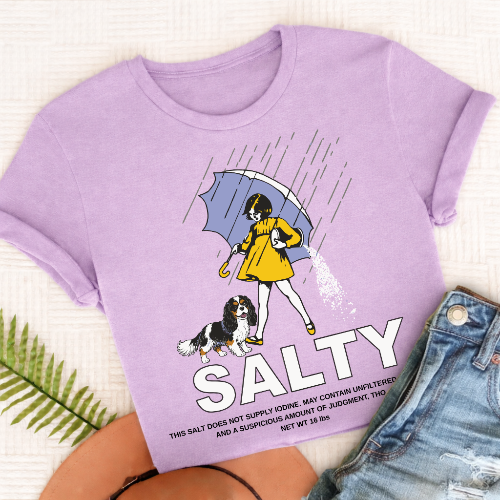 Custom Cavalier Salty Sarcastic Unisex TShirt Orchid