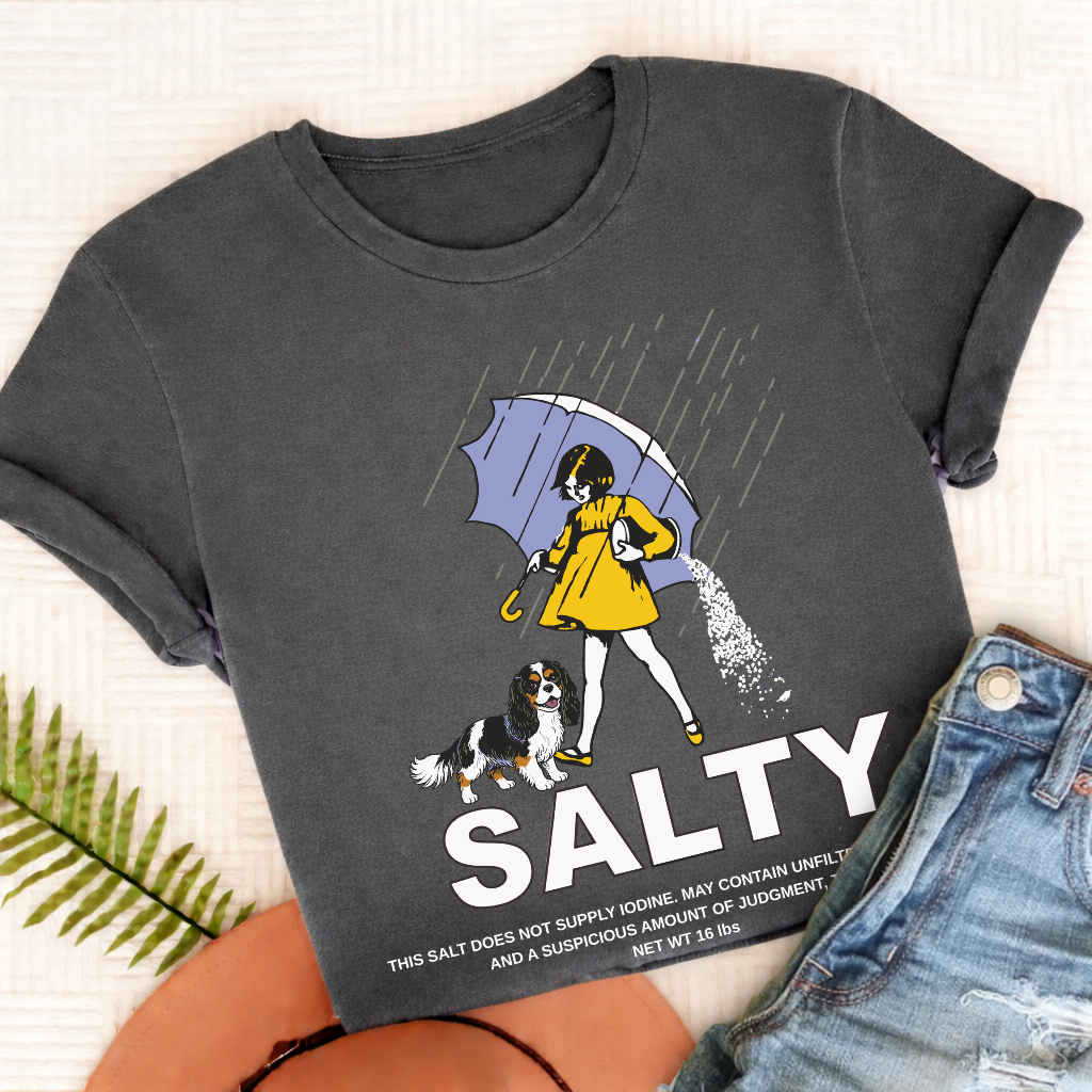 Custom Cavalier Salty Sarcastic Unisex TShirt Pepper