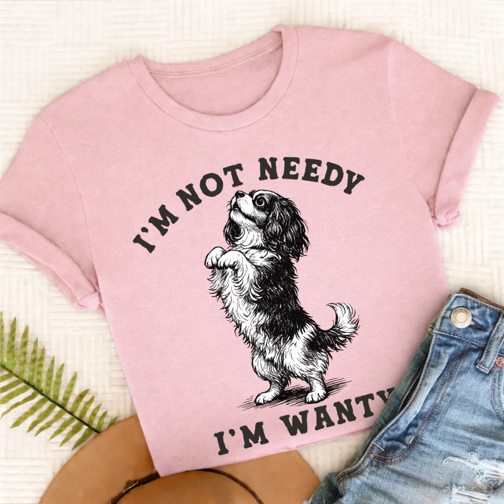 Cavalier King Charles Wanty Unisex TShirt Blossom