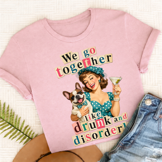 Custom French Drunk Disorderly Unisex TShirt Blossom
