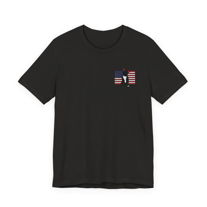 Embroidered Flag Black Frenchie TShirt