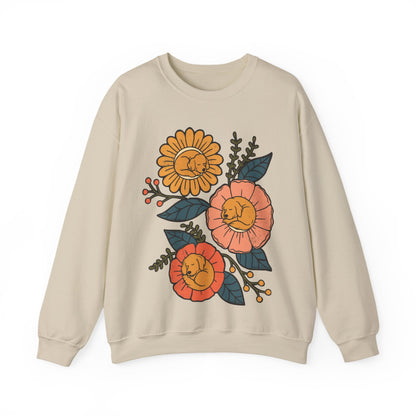 Golden Retriever Sleeping Flowers Sweatshirt
