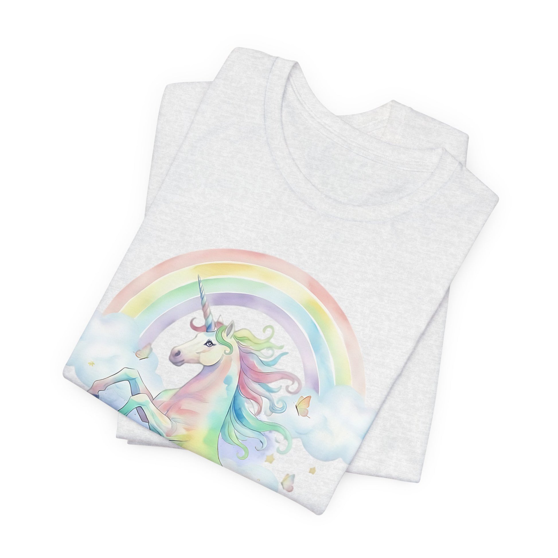 Black Tan Cavalier Watercolor Unicorn Tshirt
