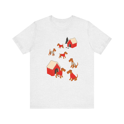 Airedale Terrier Snow Play TShirt