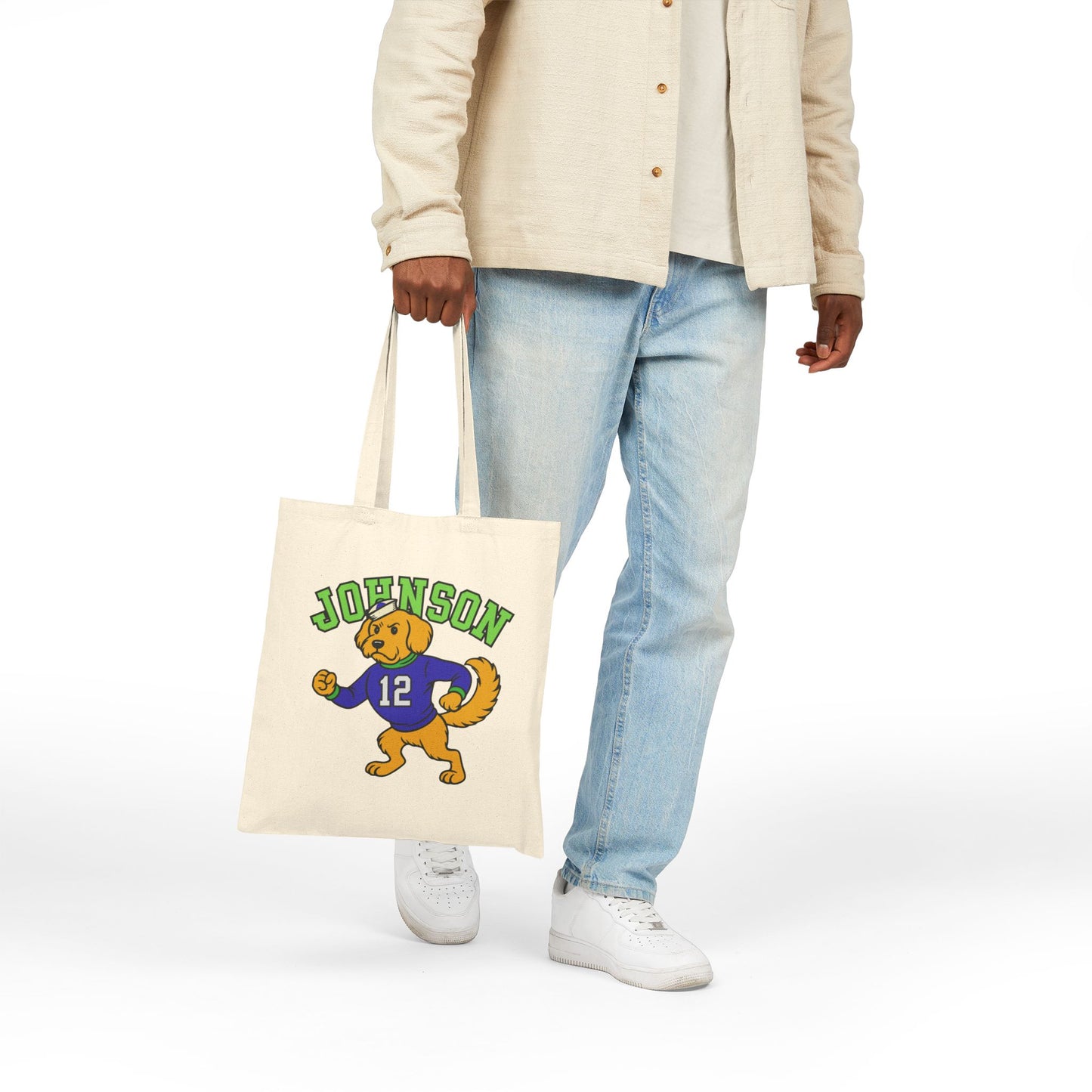 Golden Retriever College Mascot Tote Bag