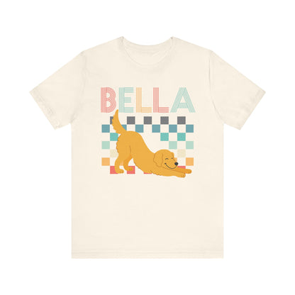 Golden Retriever Checkered TShirt