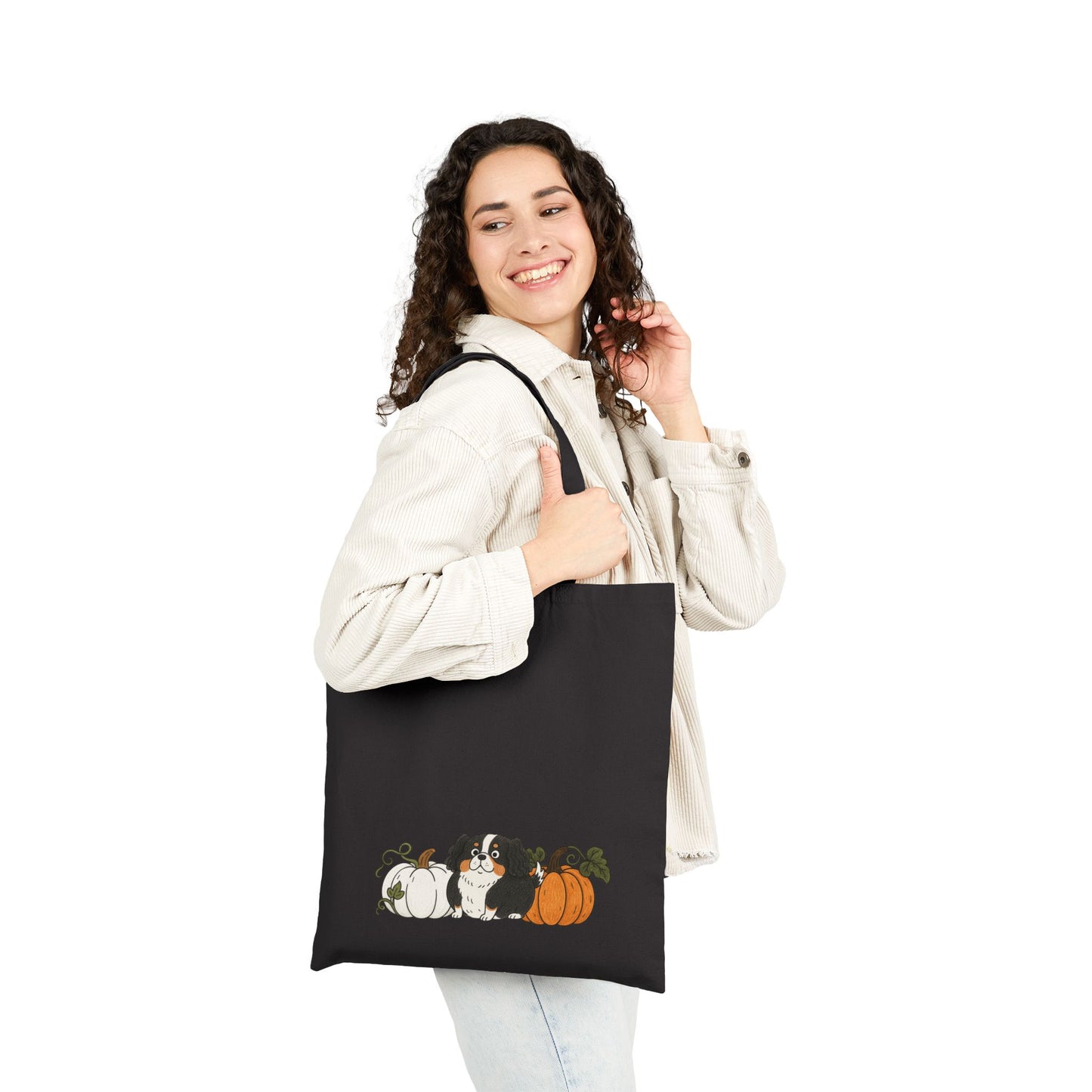 Tricolor Cavalier Pupkin Tote Bag