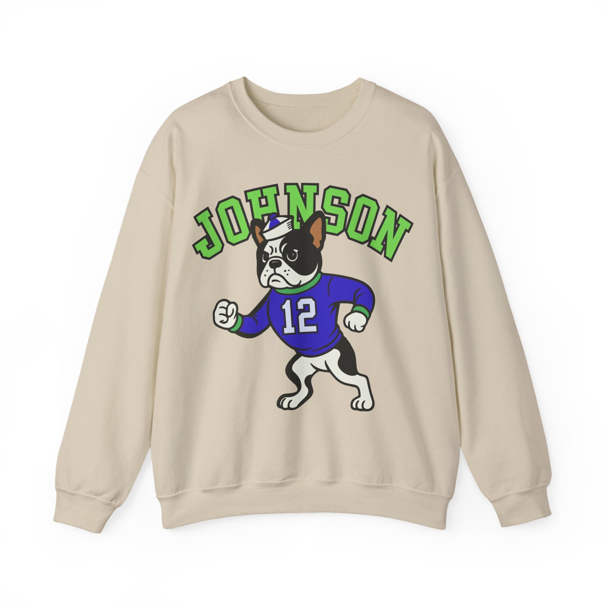 Piebald Frenchie College Mascot Sweatshirt