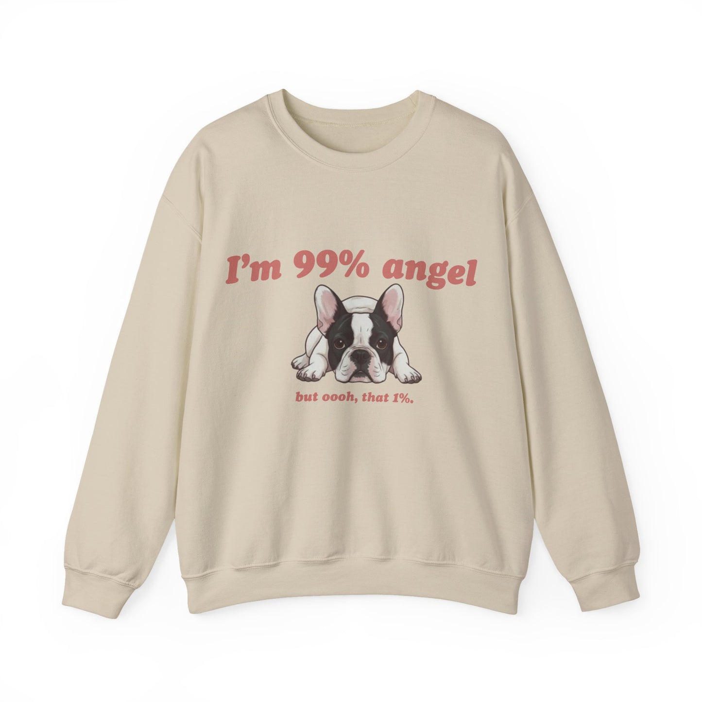 Piebald Frenchie Angel 99% Sweatshirt