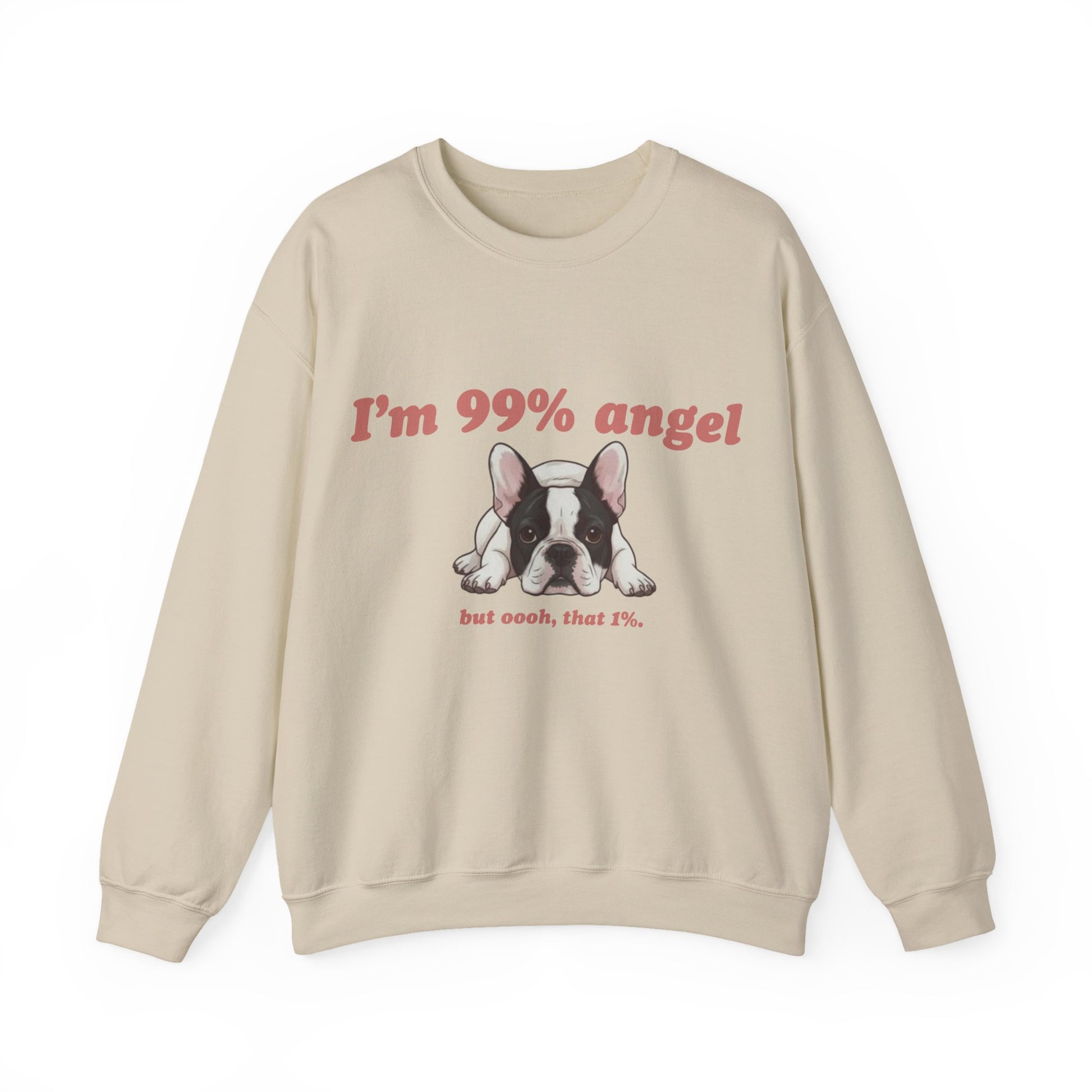 Piebald Frenchie Angel 99% Sweatshirt