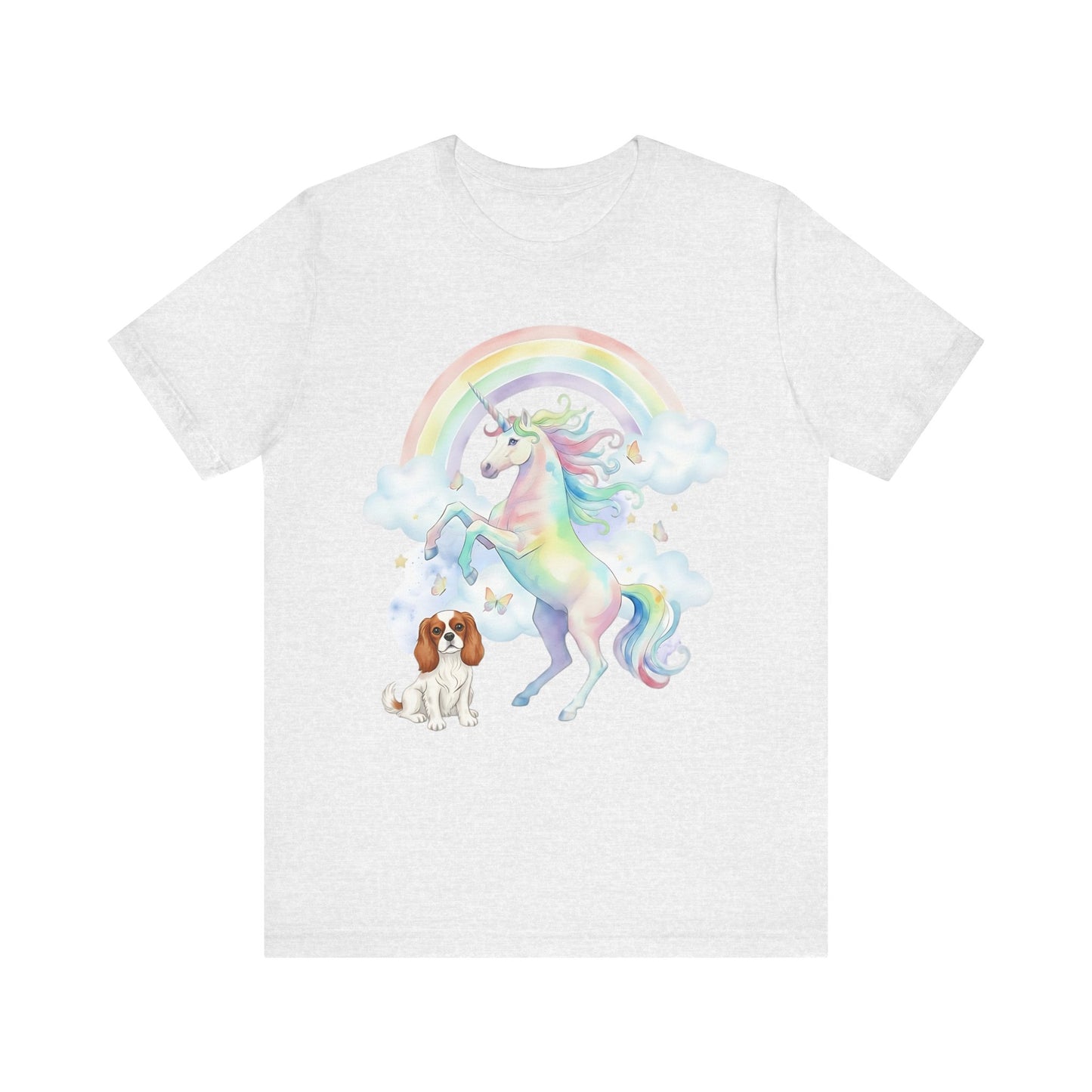 Blenheim Cavalier Watercolor Unicorn Tshirt