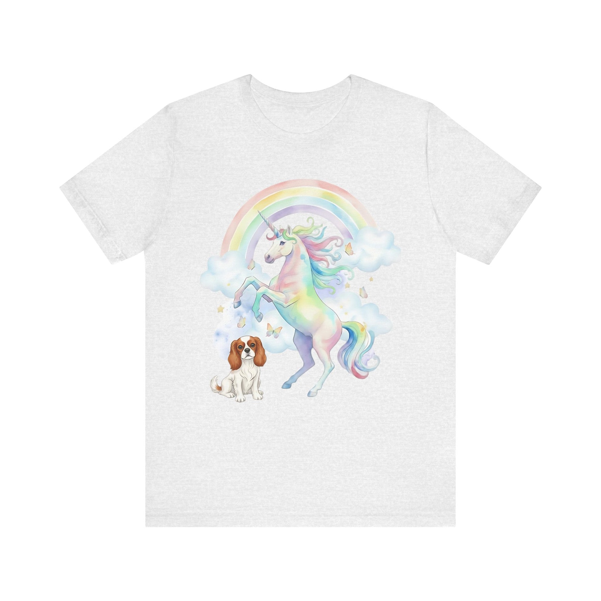 Blenheim Cavalier Watercolor Unicorn Tshirt
