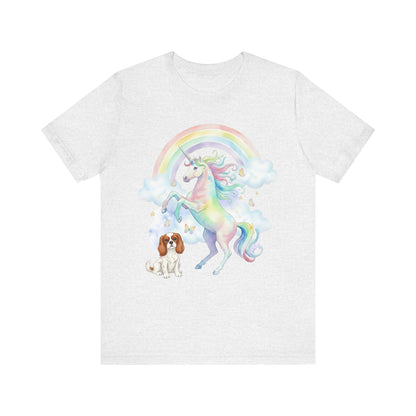 Blenheim Cavalier Watercolor Unicorn Tshirt