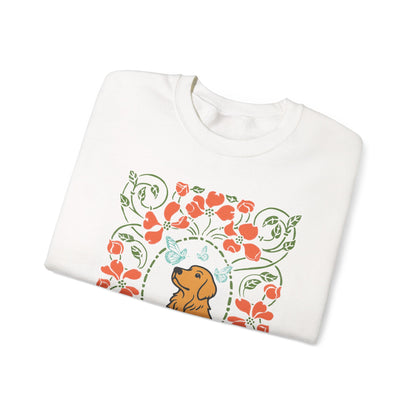 Golden Retriever Butterfly Frame Sweatshirt
