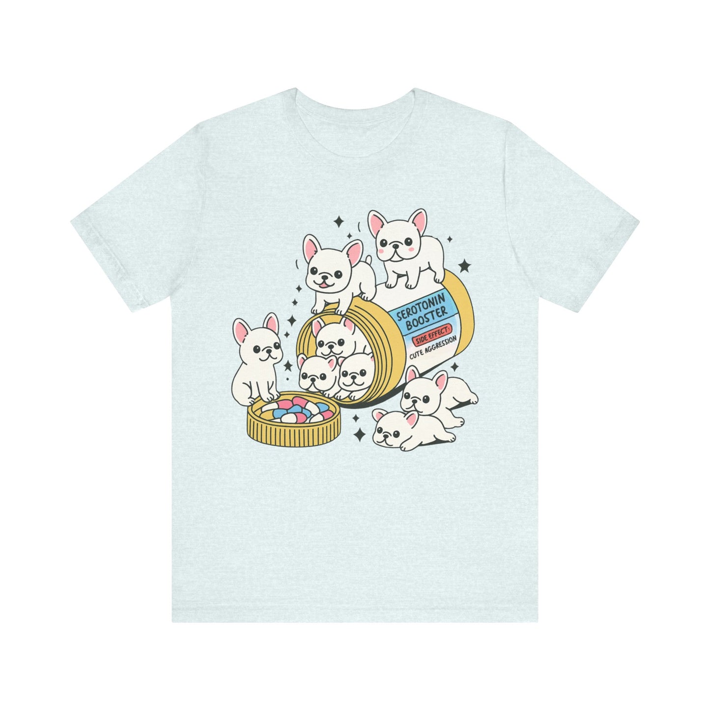 Serotonin Tee White French Bulldog