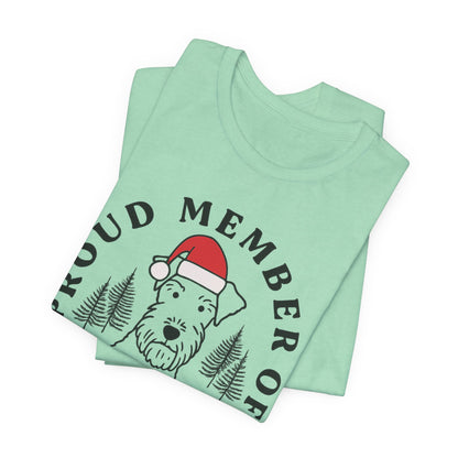 Airedale Terrier Naughty List TShirt