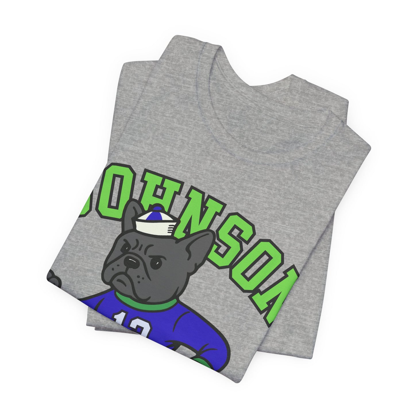 Black Frenchie College Mascot TShirt