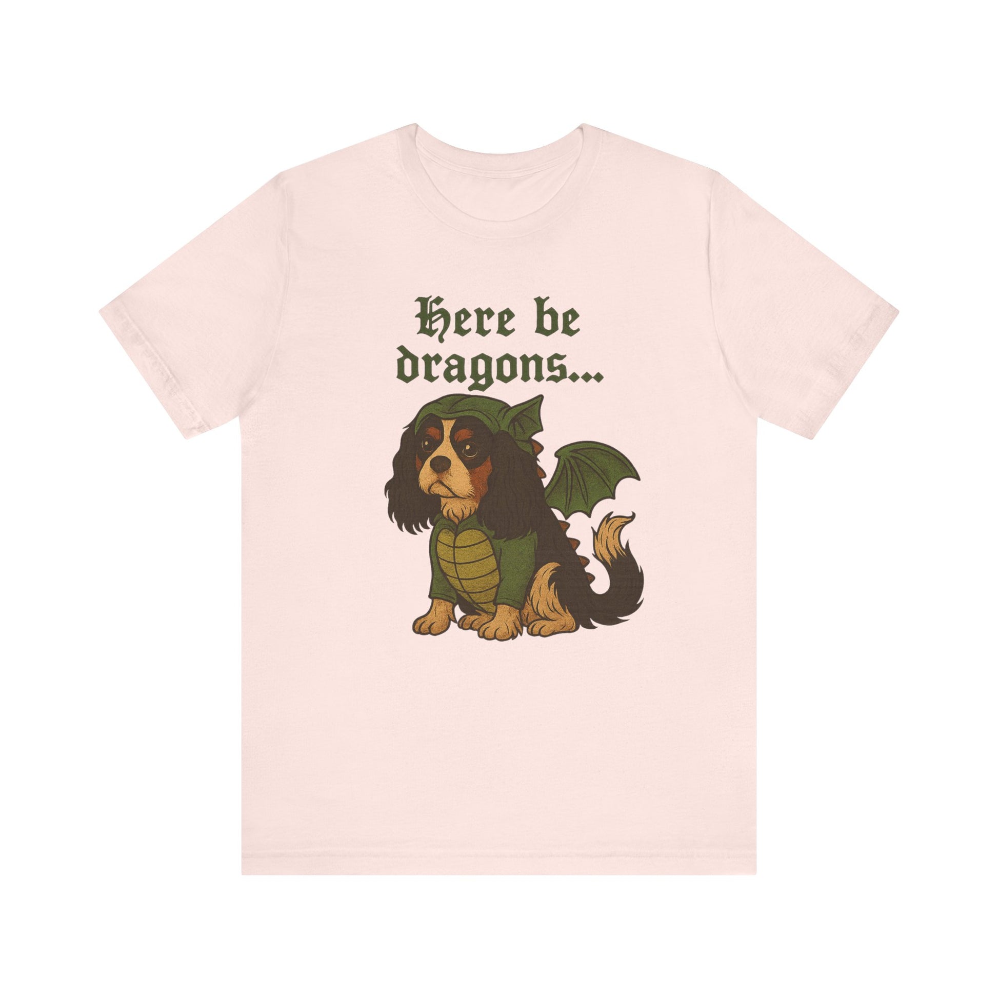 Tricolor Cavalier Here Be Dragons TShirt