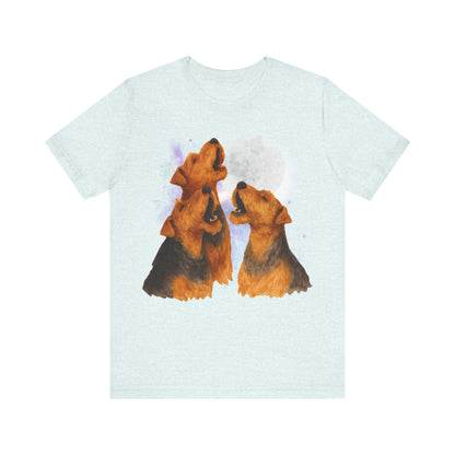 Airedale Terrier Howling TShirt