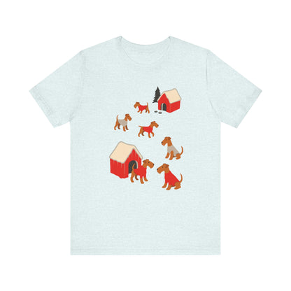 Airedale Terrier Snow Play TShirt