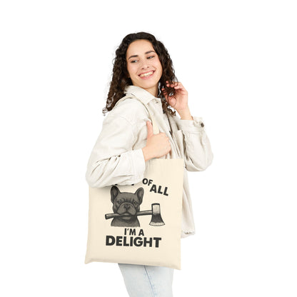 Black Frenchie Delight Tote Bag