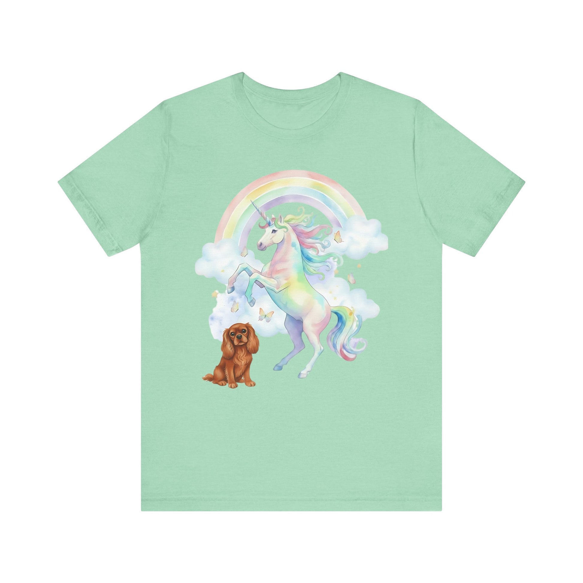 Ruby Cavalier Watercolor Unicorn Tshirt
