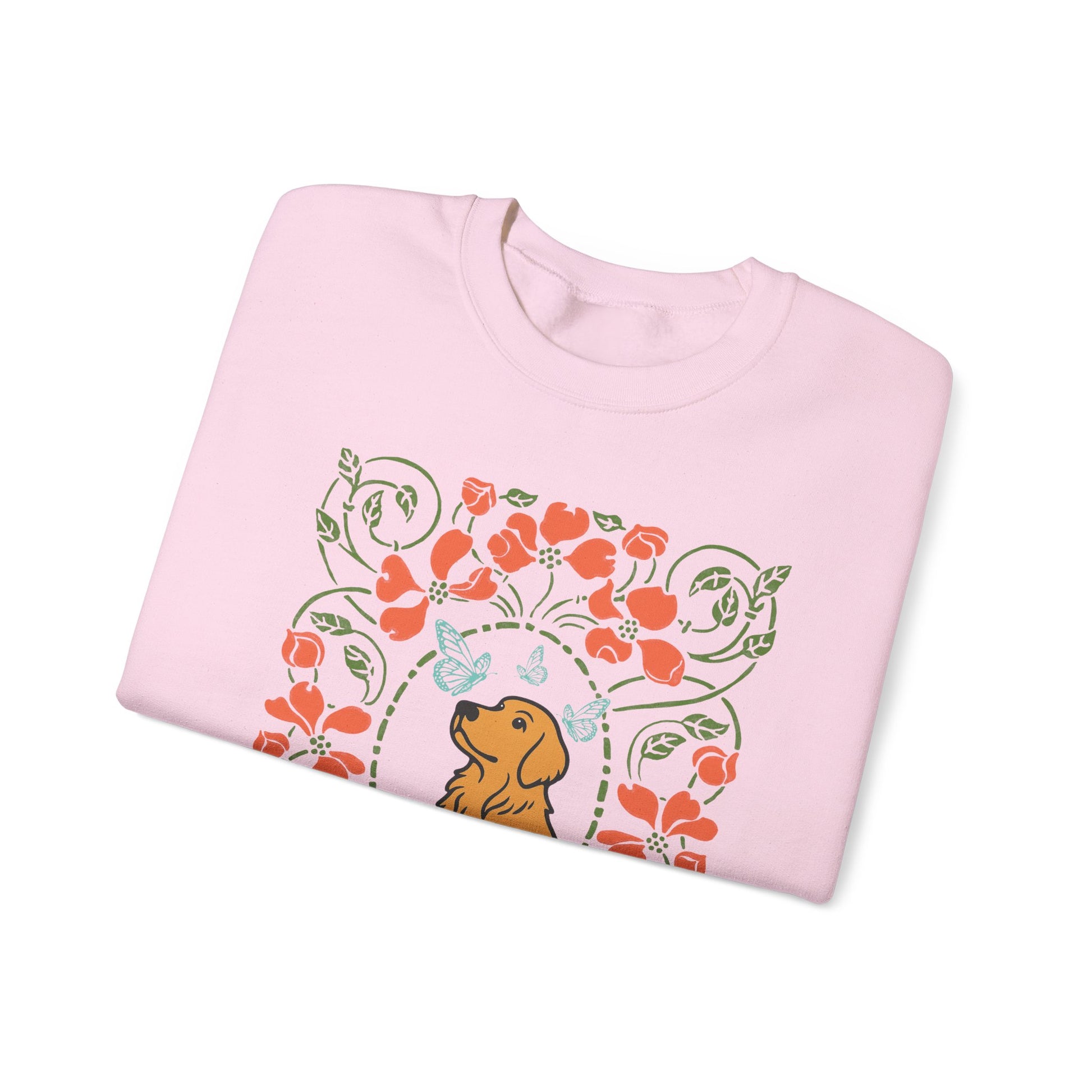 Golden Retriever Butterfly Frame Sweatshirt