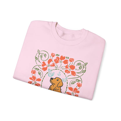 Golden Retriever Butterfly Frame Sweatshirt