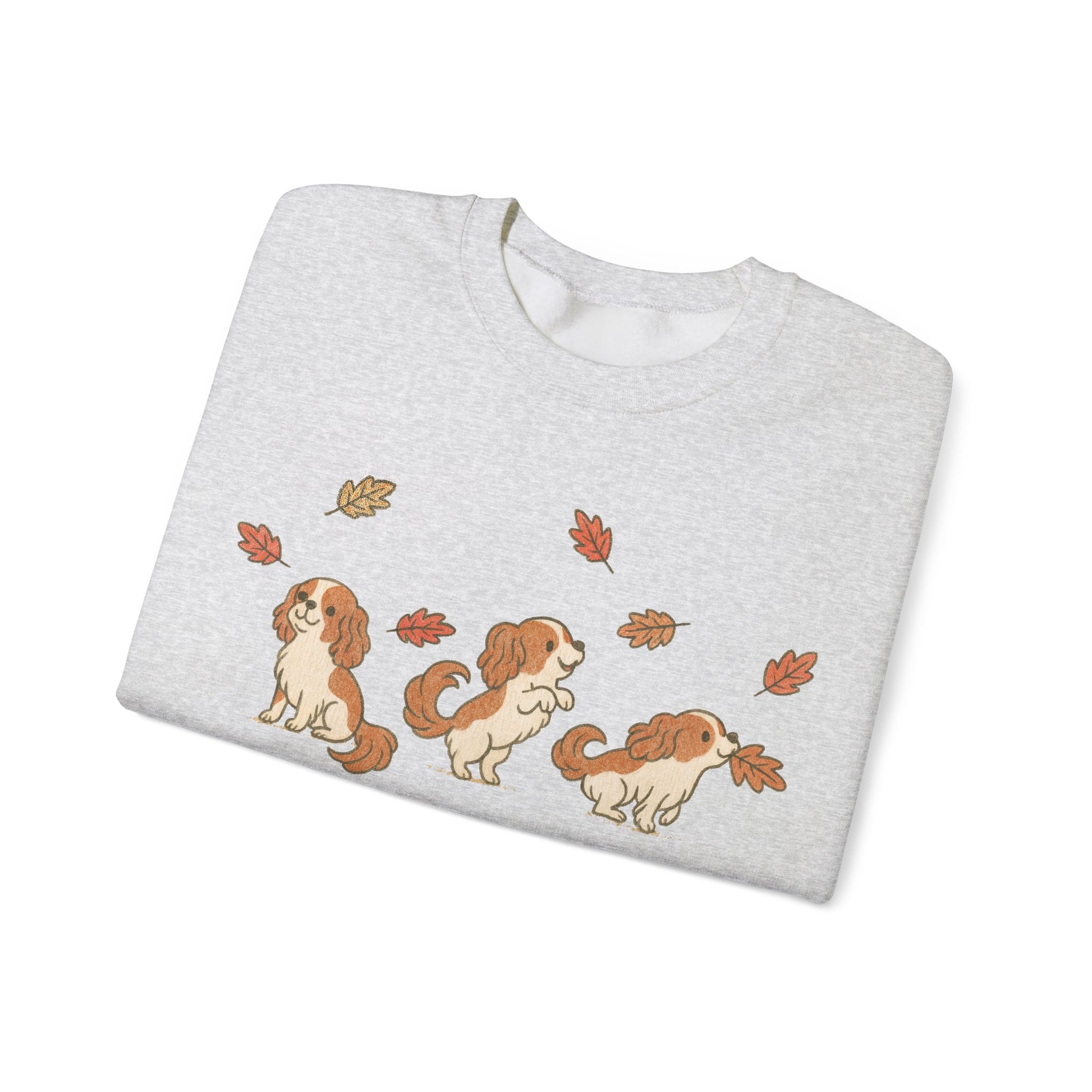 Blenheim Cavalier Chasing Leaves Sweatshirt