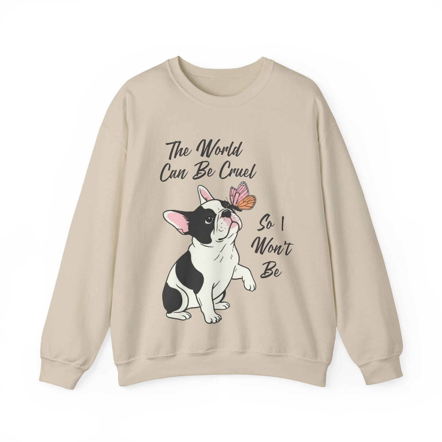 Cruel World Piebald Frenchie Sweatshirt